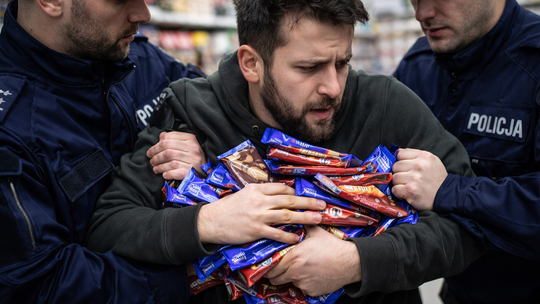 Kradł czekolady na potęgę. 24-latek zatrzymany przez policję