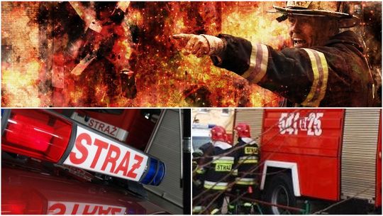 Ogień w garażu i poważny wypadek z udziałem trzech aut!