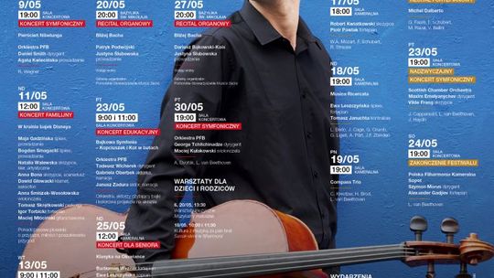 Polska Filharmonia Bałtycka im. Fryderyka Chopina w Gdańsku zaprasza na koncerty i wydarzenia muzyczne w maju 2025 r.