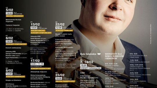 Polska Filharmonia Bałtycka im. Fryderyka Chopina w Gdańsku zaprasza na koncerty symfoniczne i wydarzenia w lutym 2026