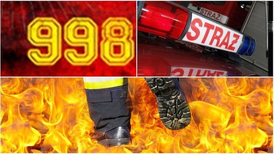 Poważny wypadek w Tymawie. Pożar sadz spowodował ewakuację. Mroźna zima i mnóstwo złamań