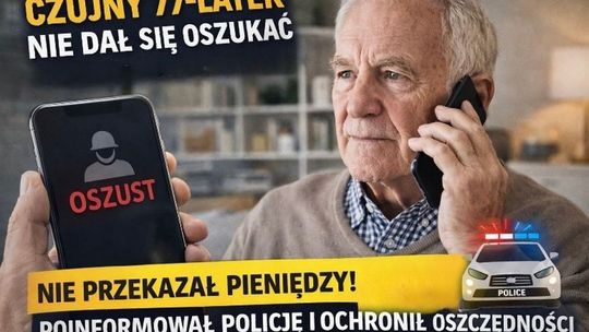 Presja i manipulacja nie zadziałały. Senior nie dał się oszustowi
