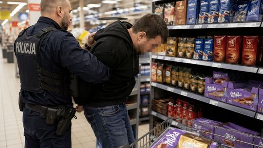 Ukradł setki czekolad i kaw, które znikały ze sklepów w Tczewie