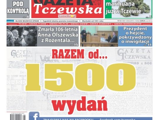 1500. numer Gazety Tczewskiej. Świętujemy jubileuszowe wydanie!