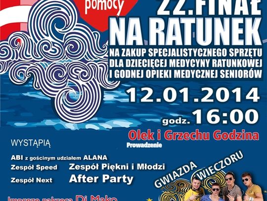 22. finał WOŚP. „Na ratunek” dzieciom i seniorom