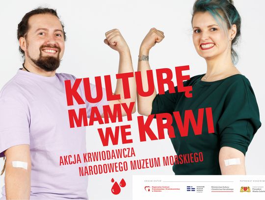 Akcja krwiodawcza przy Narodowym Muzeum Morskim w Gdańsku.