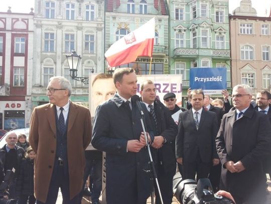 Andrzej Duda w Tczewie przyjęty entuzjastycznie