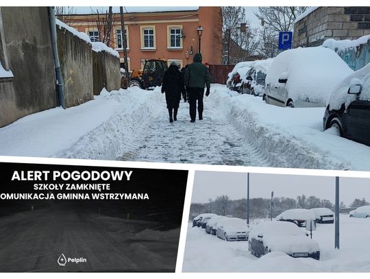 ATAK ZIMY. Zajęcia szkolne w Gniewie i Pelplinie odwołane!