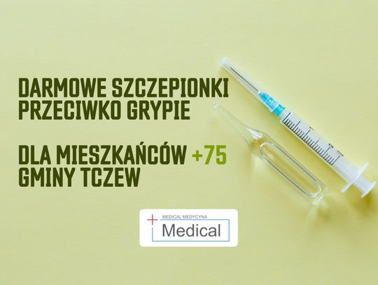BEZPŁATNE szczepienia przeciwko grypie dla osób 75+