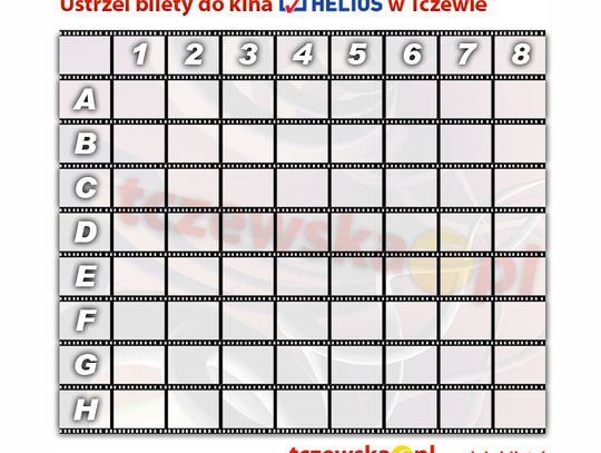 Bilety do kina Helios w Tczewie ustrzelone