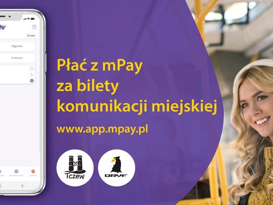 Bilety komunikacji miejskiej w Tczewie kupisz w aplikacji mPay