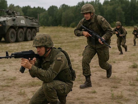 Ćwiczenia wojskowe na byłym poligonie w Tczewie