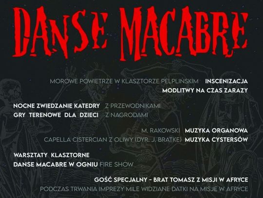 Danse Macabre - zaproszenie na Noc Muzeów w dawnym opactwie cysterskim