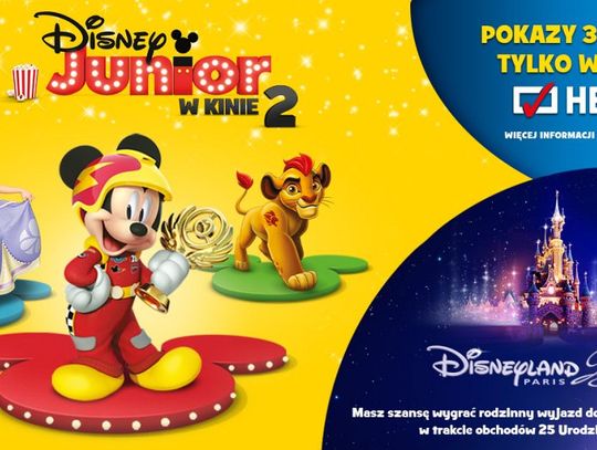Do zdobycia zaproszenia na Disney Junior w kinie Helios