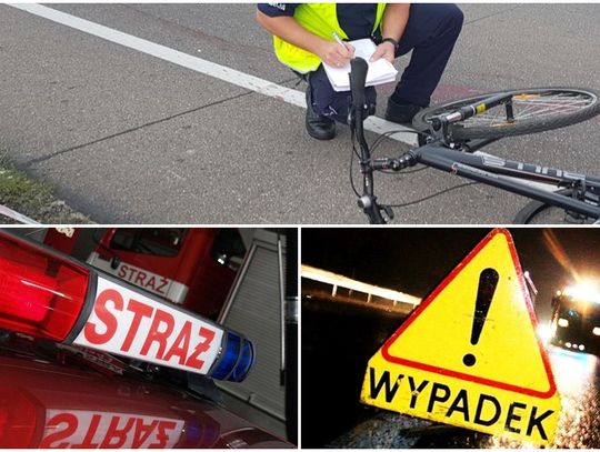 Dwa poważne wypadki w Tczewie! Poszkodowani po zderzeniu aut i potrącenie cyklisty w centrum miasta. KRONIKA STRAŻACKA 27.05-2.06.2024