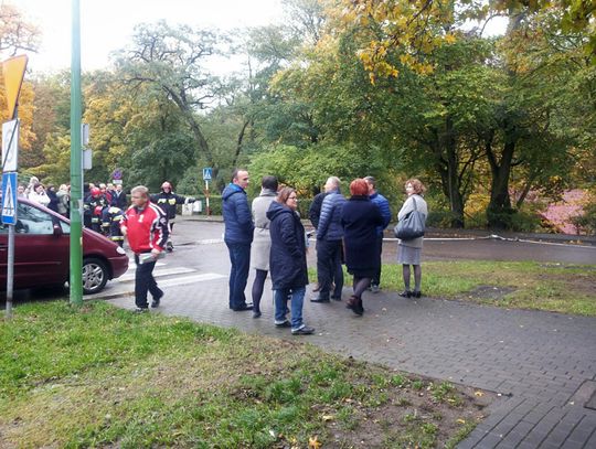Ewakuacja sądu w Tczewie. Dym, alarm i... udane ćwiczenia