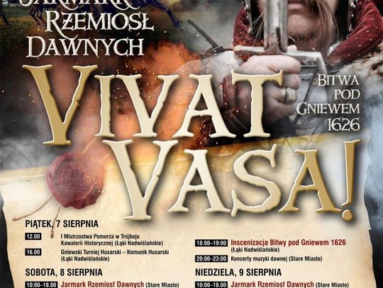 Festiwal historyczny Vivat Vasa już w ten weekend!