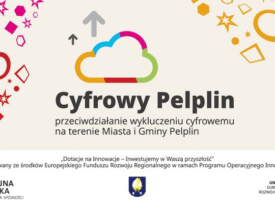 Gmina Pelplin realizuje projekt pt. „Cyfrowy Pelplin – przeciwdziałanie wykluczeniu cyfrowemu na terenie Miasta i Gminy Pelplin”.