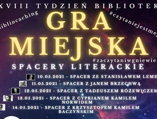 Gniewska akcja promująca czytelnictwo. XVIII Tydzień Bibliotek - Gra miejska #bibliocaching