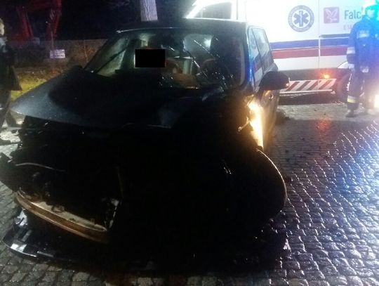 Groźne zderzenie w Bałdowie. Dwie osoby trafiły do szpitala