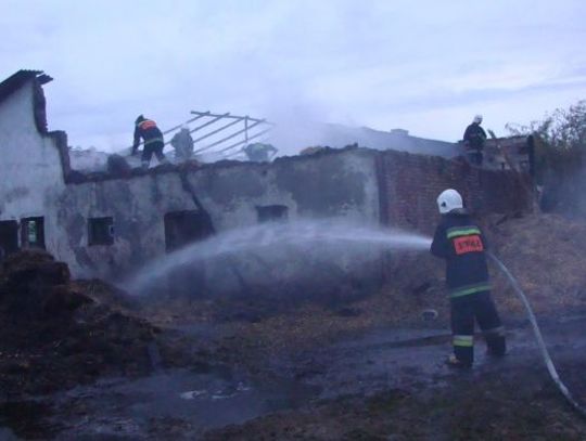 Jedenaście zastępów gasiło pożar w Małżewie