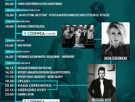 Kasia Cerekwicka i Grzegorz Hyży gwiazdami tegorocznych Dni Pelplina 