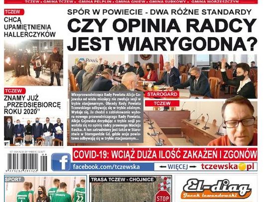 Kolejny numer Gazety Tczewskiej już w sprzedaży. Najnowsze wiadomości z Tczewa i okolic naszego powiatu już w Twoim kiosku. O czym piszemy w tym numerze?