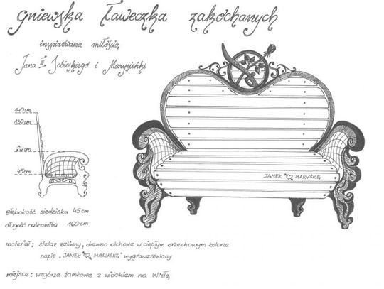 Konkurs na ławkę dla zakochanych rozstrzygnięty. W sierpniu realizacją zajmą się lokali artyści