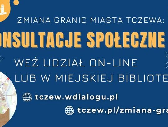 Konsultacje społeczne dla mieszkańców Tczewa ws. zmiany granic! Miasto zachęca do wypełniania ankiet