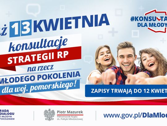 Konsultacje strategii RP na rzecz młodego pokolenia dla woj. pomorskiego