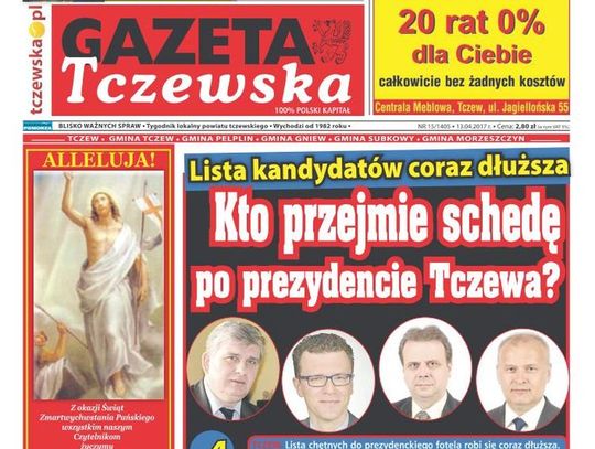 Kto przejmie schedę po prezydencie Tczewa? Wielu chętnych do zajęcia prezydenckiego fotela. Czytaj GT! 