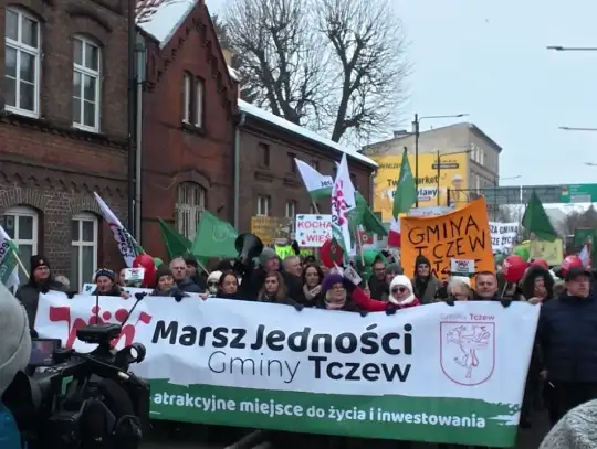 Marsz Jedności gminy Tczew. Protest mieszkańców