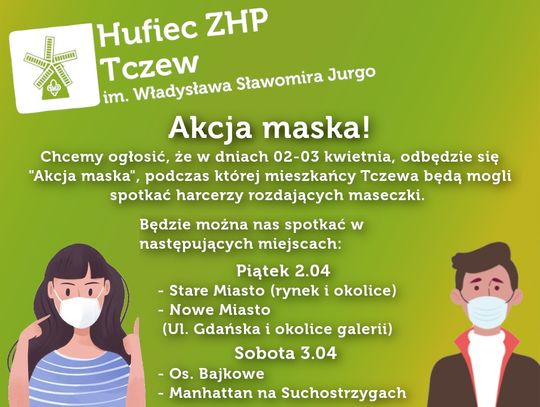 Młodzież z harcerskiego hufca i Akcja Maska! Harcerze przyłączają się do walki COVID-19