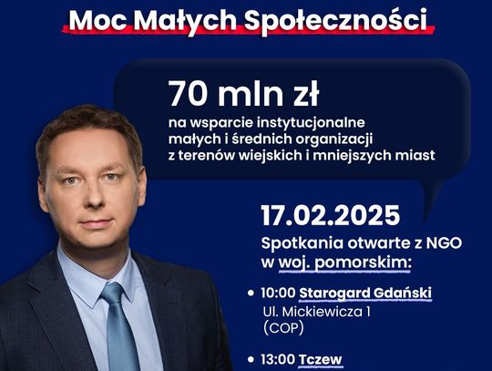 MOC MAŁYCH SPOŁECZNOŚCI - środki na działalność NGO. Dziś dowiemy się jak pozyskać dotacje na działania pozarządowe