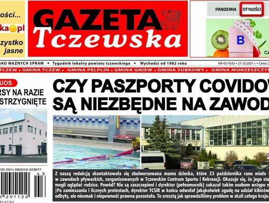 Najnowszy numer Gazety Tczewskiej już w sprzedaży. Świeże informacje z Tczewa i gmin naszego powiatu już w Twoim kiosku. Co w środku?