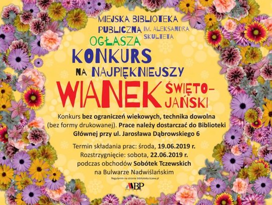 Najpiękniejszy wianek świętojański - konkurs MBP Tczew