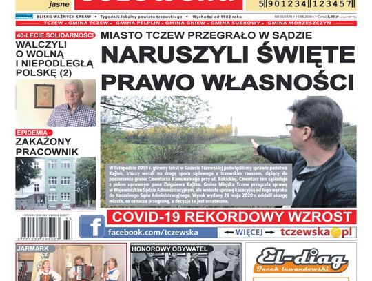 Najświeższe wiadomości z Tczewa i gmin powiatu! Nowy numer Gazety Tczewskiej już w Twoim kiosku, a w nim…