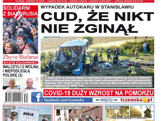 Najświeższe wiadomości z Tczewa i okolic!!! Nowy numer Gazety Tczewskiej już sprzedaży!!! A w nim…