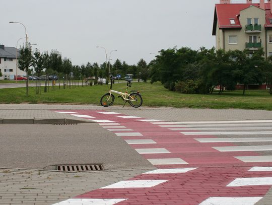 Nowe czerwone przejazdy rowerowe w Tczewie