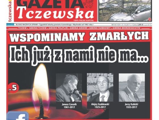 Nowy numer Gazety Tczewskiej już dziś w Twoim sklepie. Atak orkanu, remont Gdańskiej i 1 listopada