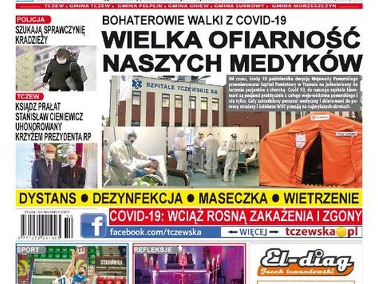 Nowy numer Gazety Tczewskiej już w sprzedaży. Najświeższe wiadomości z Tczewa i gmin naszego powiatu już w twoim kioski. A w nim…