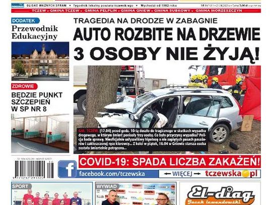 Nowy  numer Gazety Tczewskiej już w sprzedaży. Świeże informacje z Tczewa i Gmin  naszego powiatu już w Twoim kiosku. O czym piszemy w tym numerze?