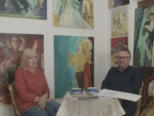 Obrazy z przesłaniem pełne symboliki i kolorów. Kawa z Gazetą Tczewską z Aleksandrą Mocny