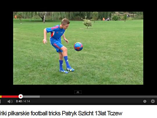Patryk Szlicht z Tczewa i triki piłkarskie