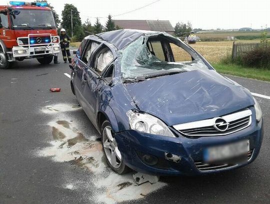 PILNE. Dachowanie na "jedynce"! Autem podróżowała m.in. czwórka dzieci