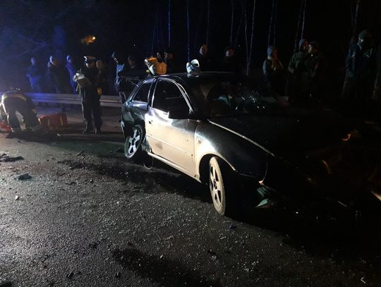 PILNE. Zderzenie dwóch aut osobowych na "jedynce" w Miłobądzu. Droga zablokowana!