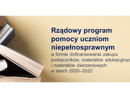 Podręczniki. Wsparcie dla niepełnosprawnych uczniów 