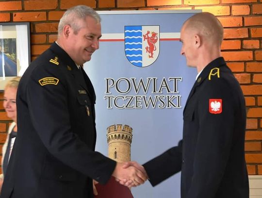 Podziękowania za bohaterską postawę strażaka z Tczewa 