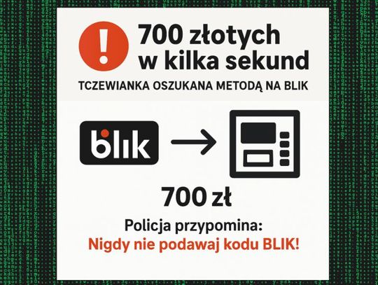 Policja apeluje: nie podawaj kodów BLIK!