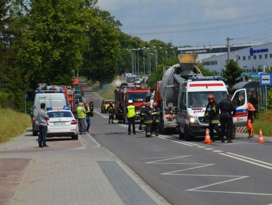 Policja podała wstępną przyczynę wypadku w Bałdowie z udziałem busa